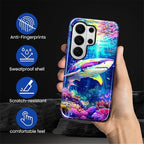 for Samsung Galaxy S26 Ultra Case, Colorful Ocean Sharks Pattern Glossy 2 in 1 - Image 4