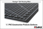 Dahle Vantage 10791 Double-Sided Premium Self-Healing Cutting Mat, 1/2" Grid - Image 4