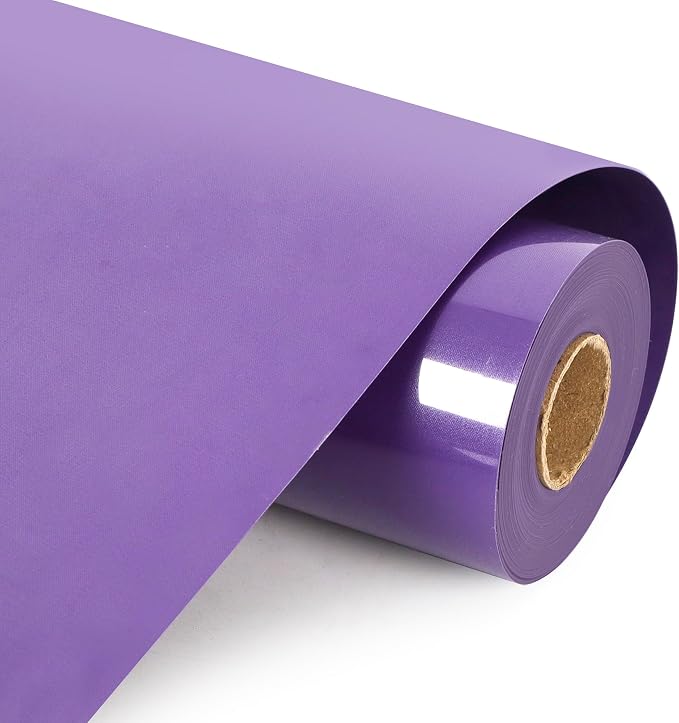 RENLITONG Purple Iron on Vinyl 12Inch by 15ft Roll HTV by RENLITONG