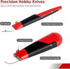FASTPRO 40-Piece Precision Hobby Knife Set, Exacto Knife Set Included Tweezers - Image 3
