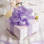 HUIHUANG Lavender Satin Wired Ribbon 1-1/2 inch Lavender Purple Wire Edge Ribbon - Image 6