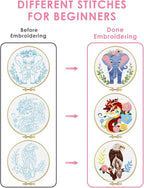 TINDTOP Embroidery Kit for Beginners Adult, Dragon Embroidery Kit for Beginners - Image 3