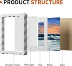 8X8 Wavy Picture Frame With Mat - Image 4