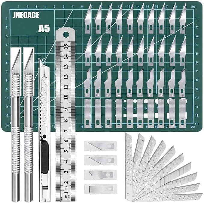Jneoace Exacto Knife Precision Carving Craft Hobby Knife Kit by Jneoace