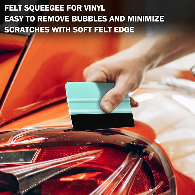 WRAPXPERT Squeegee for Vinyl- Felt Vinyl Squeegee 2 Pcs - Image 4