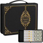 Coin Collection Book Holder for Collectors, 200 Pockets Collecting Album& 30 by Ankhohstoragehardcase