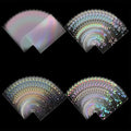 200pcs Holographic Card Sleeves 66x91mm Cute Photocard Sleeves Laser Flashing by DEDC