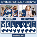 Qyeahkj 17.7in x 20ft Bulletin Board Paper Roll Bulletin Board Background Paper - Image 4