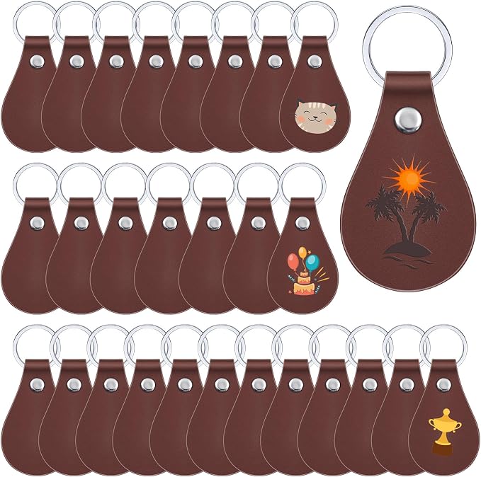 Taiyin 30 Pcs Leather Key Fob Kit by Taiyin