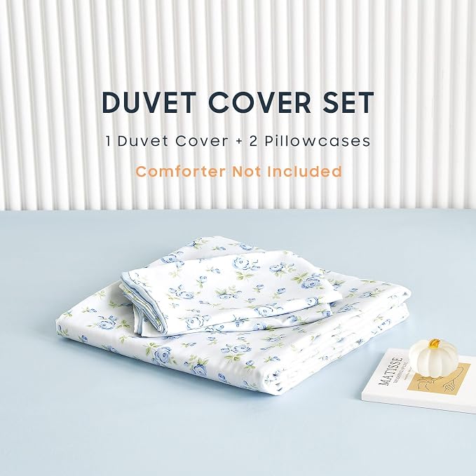 Wake In Cloud - Coquette Duvet Cover Set, Floral Cottagecore Flower Shabby Chic - Image 2