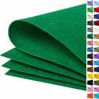 Emerald Green Large Felt Fabric 36" x 36", 1mm Stiff Felt Sheet, Nonwoven Fabric by ZANEXIR