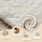 100% Pure Merino Wool Pre Felt Fabric Dual Sizes: 12x59 & 39x59 19 Micron - Image 2