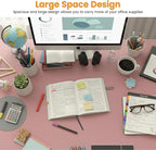 PayLessHere | 47 Inch Computer Desk | Pink | Office Desk - Image 6