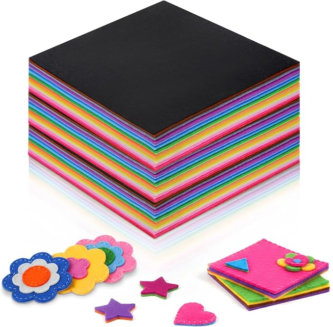120 Pcs 12 x 12 Inch Felt Sheets by Unknown