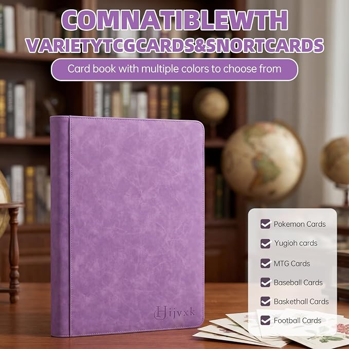Card Binder 12 Pocket, Premium 720 Double Sided Pocket Collection Binder - Image 4