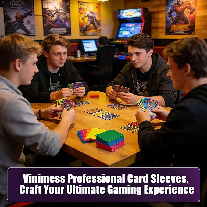 Black MTG Card Sleeves 200 Pack Matte Trading Card Sleeves Sturdy Card Protector - Image 7