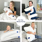 ACCURATEX Hybrid Pillow for Sleeping, Adjustable Shredded Memory Foam Pillow - Image 6
