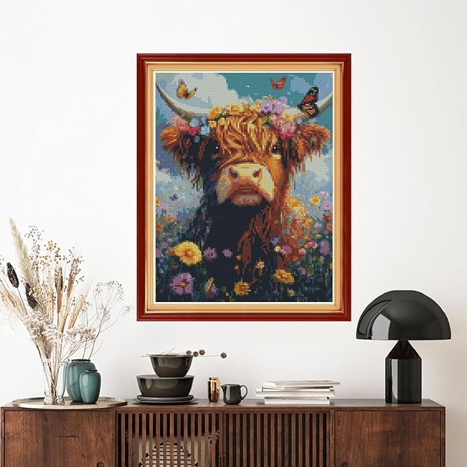MYBISYMQQ Highland Cow Cross Stitch Kits - Image 4