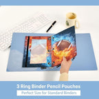 American Football Fire Water Pencil Pouch - Image 5