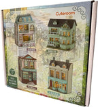 DIY Miniature House Kit, CUTEROOM Wooden Dollhouse Kit Mini House Making Kit - Image 8