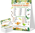 What's Your Dinosaur Name Game Cards, Birthday Game Supplies, 1 Dinosaur Name by QZCYU