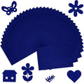 40 Pcs Deep Navy Blue Felt Fabric Sheet 8" x 12" Assorted Color Felt Fabric by Bringsparkletoeverydaylife
