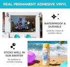 HTVRONT Holographic Opal Blue Permanent Vinyl - Image 5