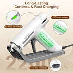 Cordless Hot Glue Gun and 20 Sticks Set, Fast Preheating, Mini Size | 2200mAh - Image 3