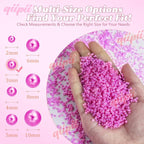 qiipii 7200PCS 3mm Small Rose Red Half Round Pearls - Image 3