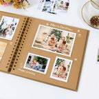 RECUTMS 10 x 10 Inch DIY Scrapbook Album 60 Pages Hardcover Kraft Paper Scrap - Image 3