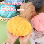 PATIKIL Wool Roving Yarn, 100G/3.53OZ Soft Felting Wool Pure Chunky Roving Yarn - Image 2