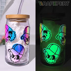 WRAPXPERT Glow in the Dark Permanent Adhesive Vinyl Holographic Iridescent - Image 3