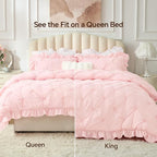 BEDELITE Baby Pink Twin Comforter Set - Image 5