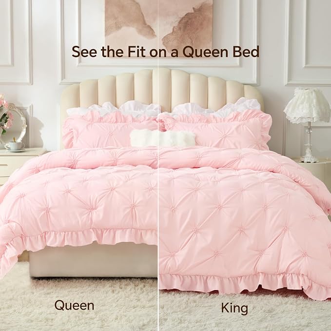 BEDELITE Baby Pink Twin Comforter Set - Image 5
