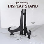 Artliving 8 Inch Black 6pcs/Set Plastic Easels Plate Display Stands Picture - Image 2