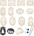 Simgoing 12 Set Wood Ghost DIY Frames Decorating Craft by Simgoing