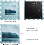 6x6 Wavy Picture Frame With Mat - Image 3