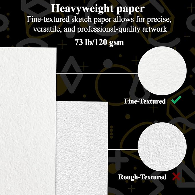 Sketch Book for Kids, 100 Sheets Thick Drawing Paper for Kids, Spiral Sketch - Image 3