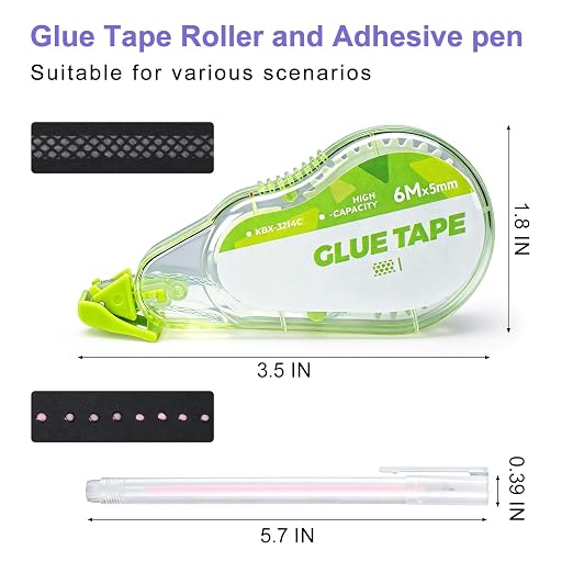 Scrapbook Tape Set, 4 Pack Double Sided Tape Roller - Image 2