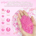 qiipii 7500PCS 2mm Small Rose Pink Half Round Pearls - Image 3