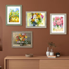 LUCKYLIFE 11x14 Picture Frame Set of 4, Display 9x12 Pictures - Image 8