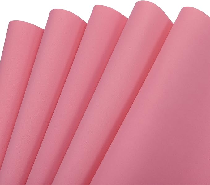MECCANIXITY EVA Foam Sheets Pink 19.7 Inch x 17.7 Inch 0.8mm Thick Crafts Foam by MECCANIXITY