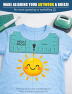 Vowlove Tshirt Ruler Guide for Vinyl Alignment - Image 2