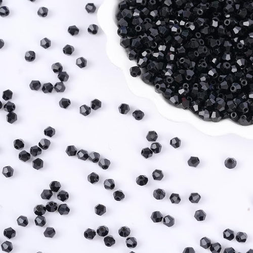 1000PCS Bicone Crystal Beads 4mm Glass Faceted Spacer Beads Bulk by Kalumy
