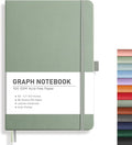 RETTACY Graph Grid Paper Notebook, 192 Pages, A5 Size | 5 Squares per Inch by RETTACY