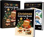 Fuxi Christmas Coloring Books for Ages 8-12, 60 Sheets Blank Sketchbook + 50 - Image 6