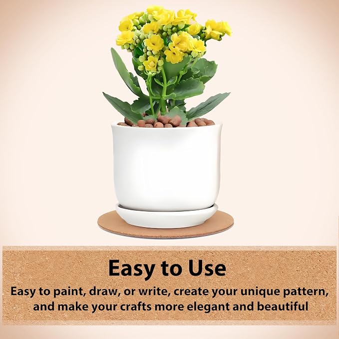 100 Pcs 3 Inch Round Self-Adhesive Cork Sheets, Wall Art & Decoration - Image 4