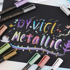 Dyvicl Metallic Brush Marker Pens - Image 4