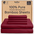 Bambaw 100% Viscose Derived from Bamboo Queen Sheet Set 6 Piece, Queen Size by Bambaw