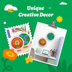 yuegool 2PCS Punch Needle Decoration Kit, Easy DIY Punch Needle Embroidery Kit - Image 5